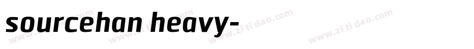 sourcehan heavy字体转换